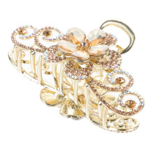 Gearrthóg Gruaige Bláthanna Rhinestone – Cóimhiotal, Méid Mór