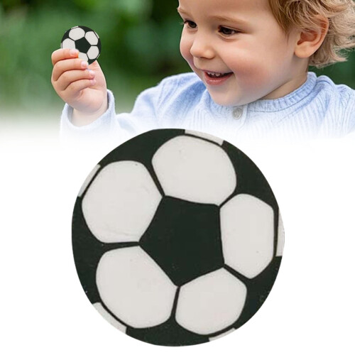 Borracha pequena em formato de bola de futebol americano, 2,3 cm (0,9 polegadas), 1 unidade.