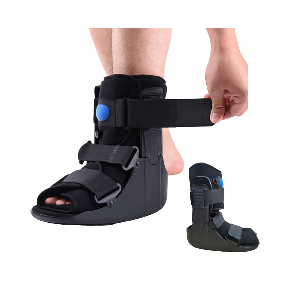 Black Medical Walking Boot For Foot Injuries Â Size L