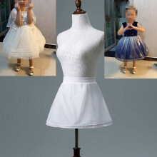 Tule onderrok voor kinderen, witte polyester bubbelrok, 1 stuk