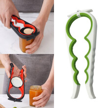 Ouvre-boîte manuel ergonomique à bord lisse (1 pièce)