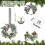 Mini kerstkransen groen wit kunstmatig 2 stuks 2