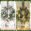Mini kerstkransen groen wit kunstmatig 2 stuks 3