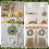 Mini kerstkransen groen wit kunstmatig 2 stuks 4
