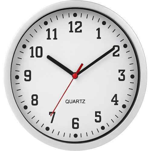 Wall Clock 9" Silent Non Ticking Decorative Modern Quartz Clocks Round Wall Clock Battery Operated