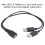USB 2.0 Y-Splitterkabel (Buchse auf zwei Stecker), 26 cm 8