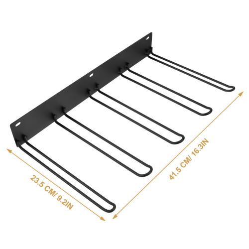 Black Metal Boot Rack Wall Mounted Organizer for Tall Boots Space Saving Design 1