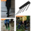 Black Metal Boot Rack Wall Mounted Organizer for Tall Boots Space Saving Design 3