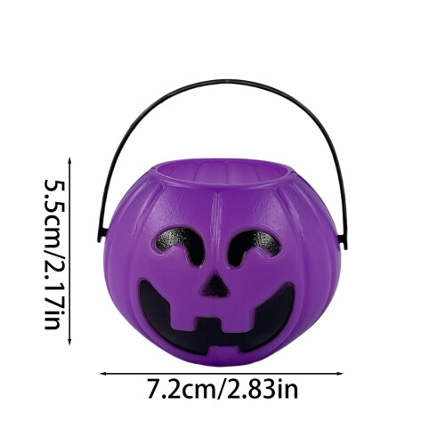 Κουβάς με γλυκά κολοκύθας για το Halloween – Φορητό δοχείο για ζαχαρωτά ή λιχουδιές, 1