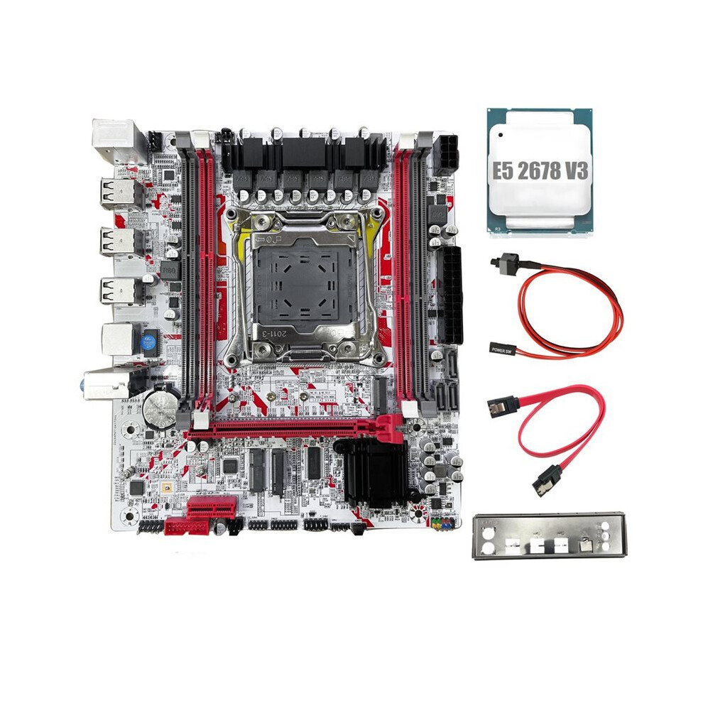 X99 Motherboard+E5 2678 V3 Cpu X99g757 Gaming Motherboard Lga 2011-3 Ddr3 Hm55 Chip Supports To 64Gb Of Memory 6033636692640