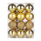 24 Pack Purple Plastic Christmas Ornament Balls 4cm 1