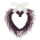 Couronne de cœurs pour la Saint-Valentin, 45 cm, rose, violet, rouge 1