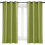 Rideau occultant vert frais, isolant thermique, œillets 1