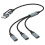 Προσαρμογέας διαχωριστή USB-C – Αλουμίνιο, 1 προς 2 ή 1 προς 3 1