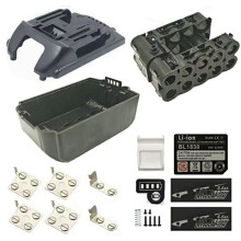 BL1830B Lithium Ion Battery Case 10X18650 for 18V Li-Ion Battery Pack Box Top Bottom Shell LED Sticker Housings