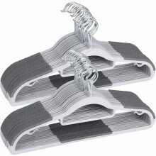 Cintres à pantalons en plastique résistant, lot de 50, épaisseur 0,5 cm, antidérapants