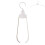 Cintres pliables, lot de 10, en polypropylène gris/abricot/blanc 1