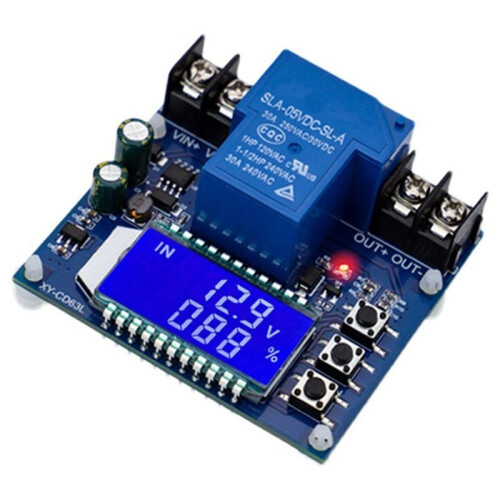 XY-CD63L 30A Battery Charge Discharge Controller Low Voltage Cut Off  Undervoltage Overvoltage Protection Display
