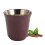 Double Wall Stainless Steel Demitasse Cup 80ml Reusable Purple Stackable 13