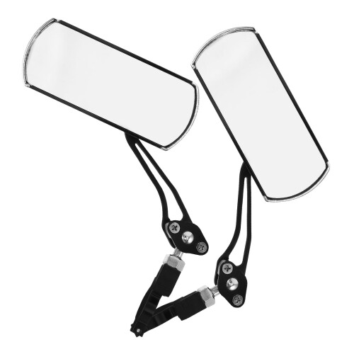 Sort aluminiums cykelstyrspejl med 360 rotation