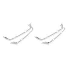 4Pcs Door Tweeter Slot Plug Stickers for F10 F11- 5 Series 2011-2013 ABS Chrome Door Speakers Frame