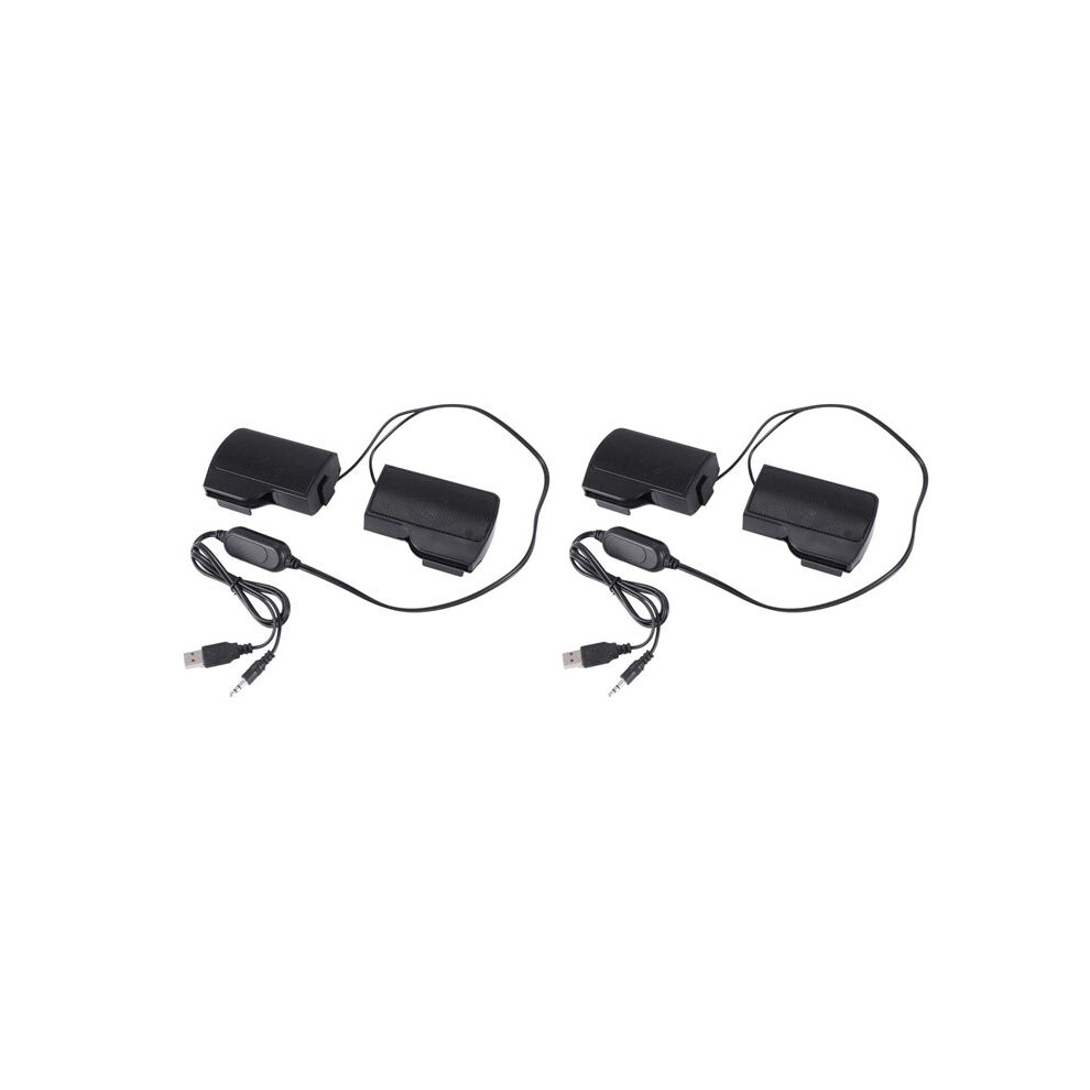 2X Clip Portable Usb Stereo Speaker Soundbar For Notebook Laptop Computer Pc Mp3 Phone Music Player 4713032504519