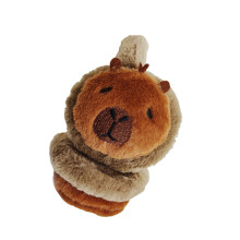 Plyšové náušníky Capybara, vonkajšie, mäkké, skladacie