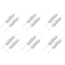 12 Pcs Wire Wound Ceramic Cement Resistor 8 Ohm 20W 5%