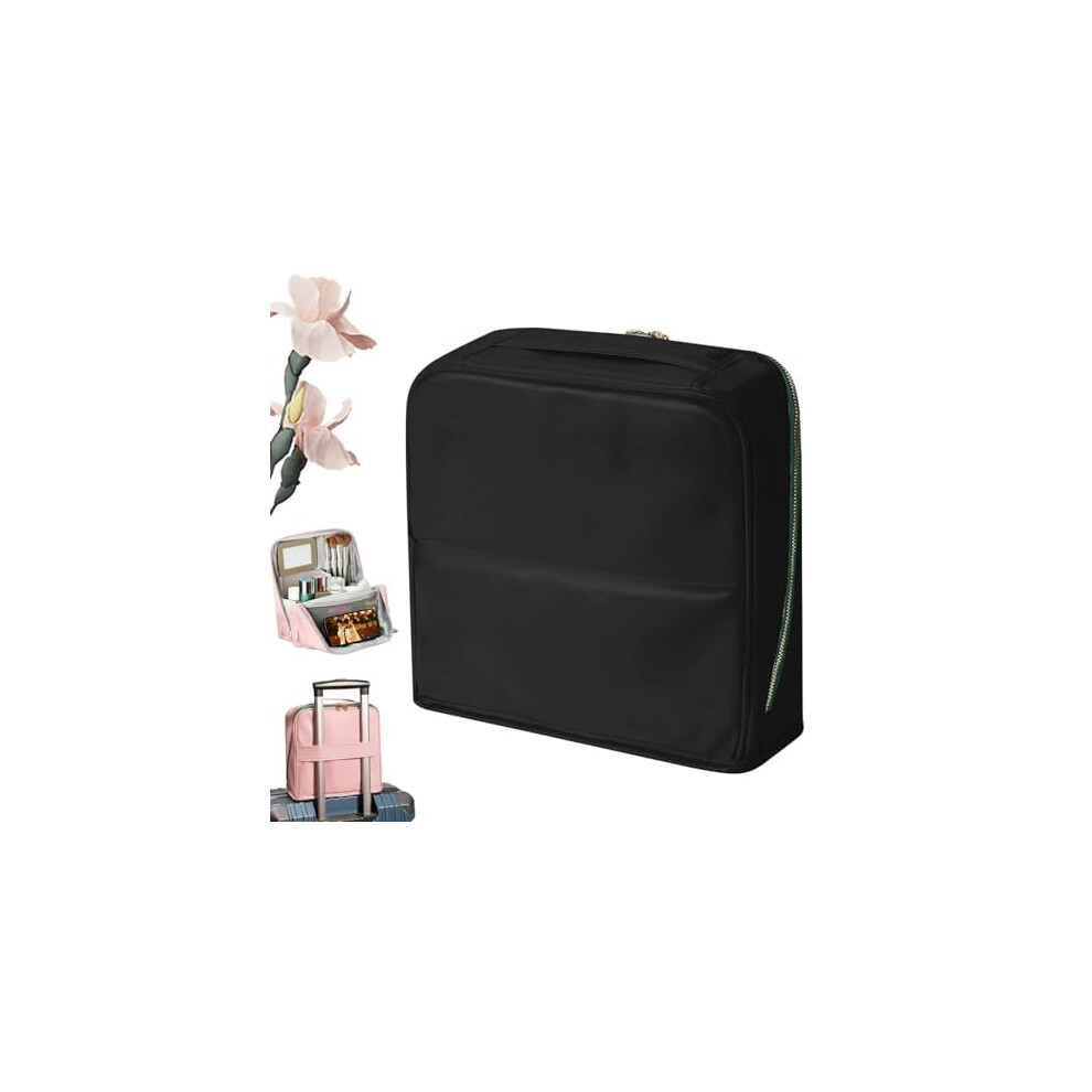 Freestanding PU Cosmetic Bag â Large, Water-Resistant,