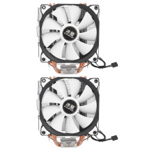 SNOWMAN 2X CPU Cooler Master 5 Direct Contact Heatpipes freeze Tower Cooling System CPU Cooling Fan with PWM Fans