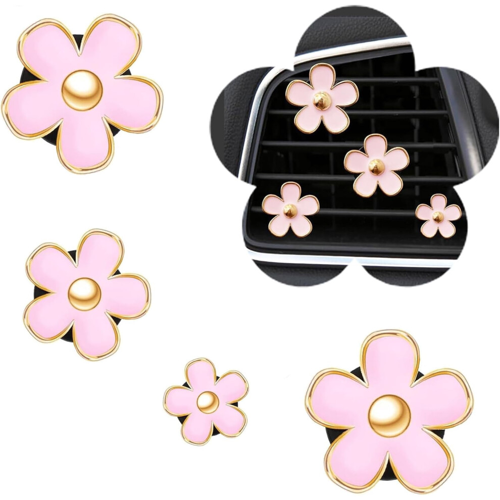 Daisy Flower Car Vent Clips 4 Pack Purple 9058772287168