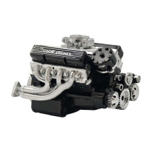 V8-motormodellbyggsats – Detaljerad byggbar motor med
