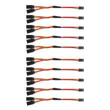 10Pcs 150mm Y Type Extended  Extension Lead Wire Cable for Futaba Jr Y Harness Servo Lead Extension