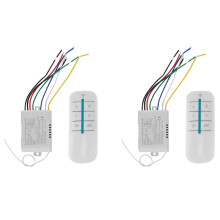 2X 4 Way Light Lamp Digital Wireless Remote Control /OFF 220V