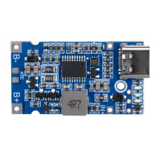 Modulo di Ricarica per Batteria al Litio USB 2S BMS 4,5 V-15 V 18 W 2 A di Tipo C, Supporto per Ricarica Rapida QC, Protezione Dalla Temperatura 2S