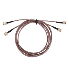 2-Teilige RG316-DrahtbrüCke SMA-Stecker auf SMA-Stecker WiFi-AntennenverläNgerung -Koaxial-Koaxialkabel-AdapterbrüCke (100 Cm)
