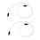 2X 50CM  3.0 III SATA3 7pin Data Cable 6Gb/s SSD Cables HDD Hard Disk Data Cord (White) 1