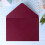 Envelopes A7 Bordô Brilhantes, 50 unidades, 5,25 x 7,25 polegadas 3