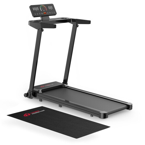 BIGZZIA Tapis de Course,Pliable,12km/h,12 Programmes,Noir 2