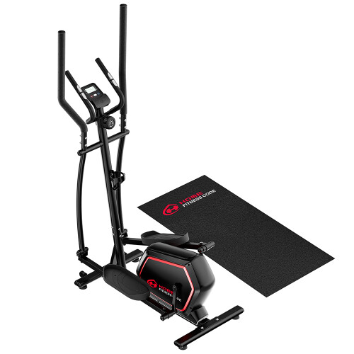 E200 Crosstrainer Heimtrainer Magnetisch 16 Stufen LCD Mit Matte
