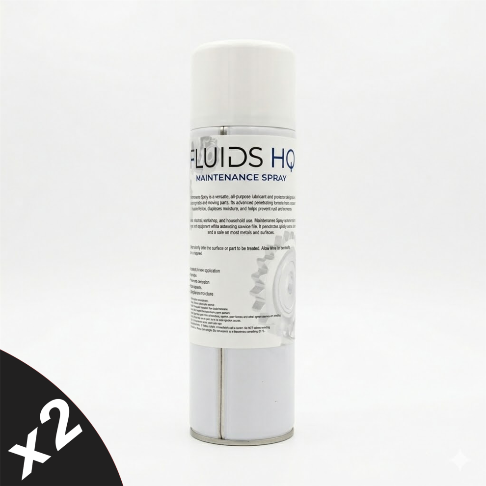 Fluidshq Maintenance Spray Multi Purpose Lubricant Penetrating Oil 2X500ml 5056820582689