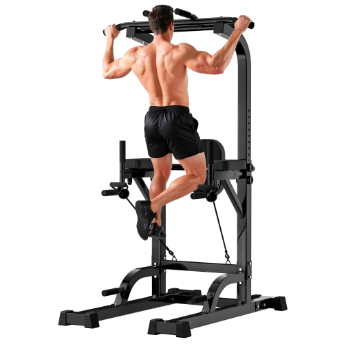 Station Traction Dips,4-en-1,Pliable,272kg,avec Dossier