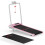 BIGZZIA Tapis de Course,2-en-1 Pliable,6km/h, Télécommande,Rose 2