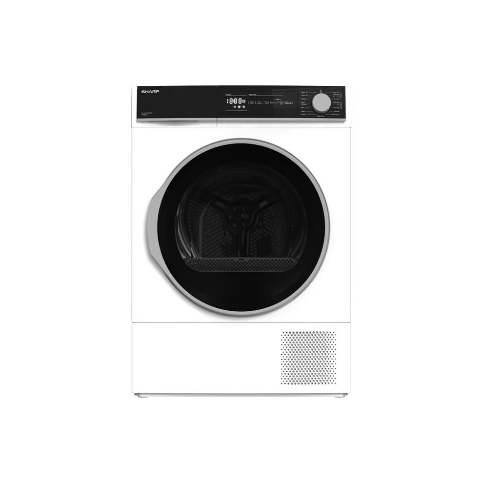 Sharp Kd-Nhh0s7gw21 10Kg Heat Pump Tumble Dryer - White - A++ Rated