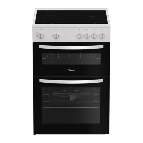 Indesit Indesit IDE6VMW 60cm Electric Ceramic Cooker  White,
