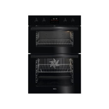 6000 SurroundCook Double Electric Built-in Oven, 61L, Black, Catalytic