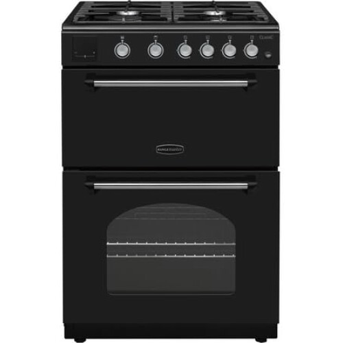 Rangemaster Rangemaster Classic CLA60NGFBL/C 60cm Gas Cooker, Double Oven,
