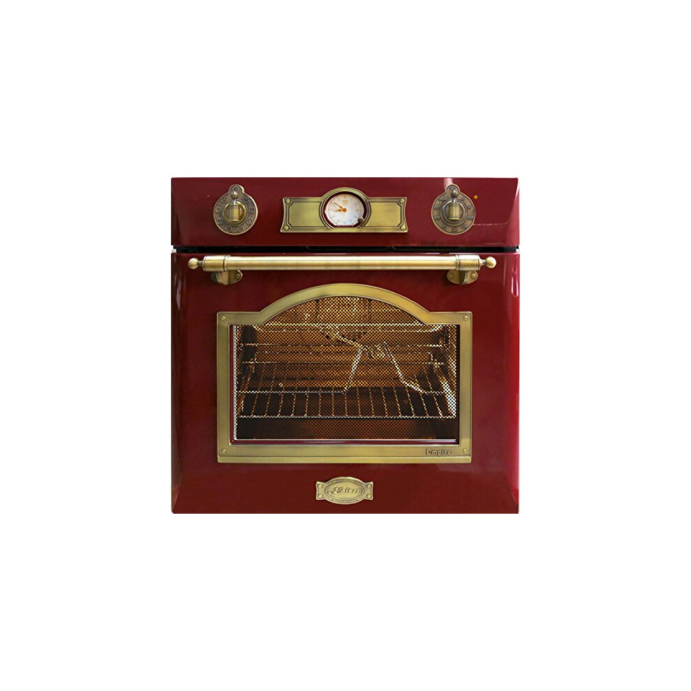 Kaiser Eh 6355 Rotem | Empire Electric Single Oven | 67L Vintage Bordeaux Red Multi-Functional Oven