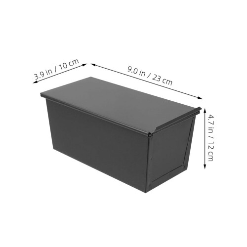 Brödform i järn med nonstickbeläggning och lock, 1 st. 1