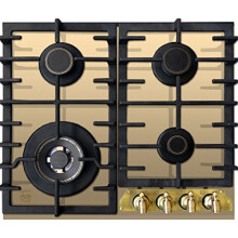 Kaiser Empire Turbo Gas Hob | 4 Burners | Mains or LPG | Ivory Glass C